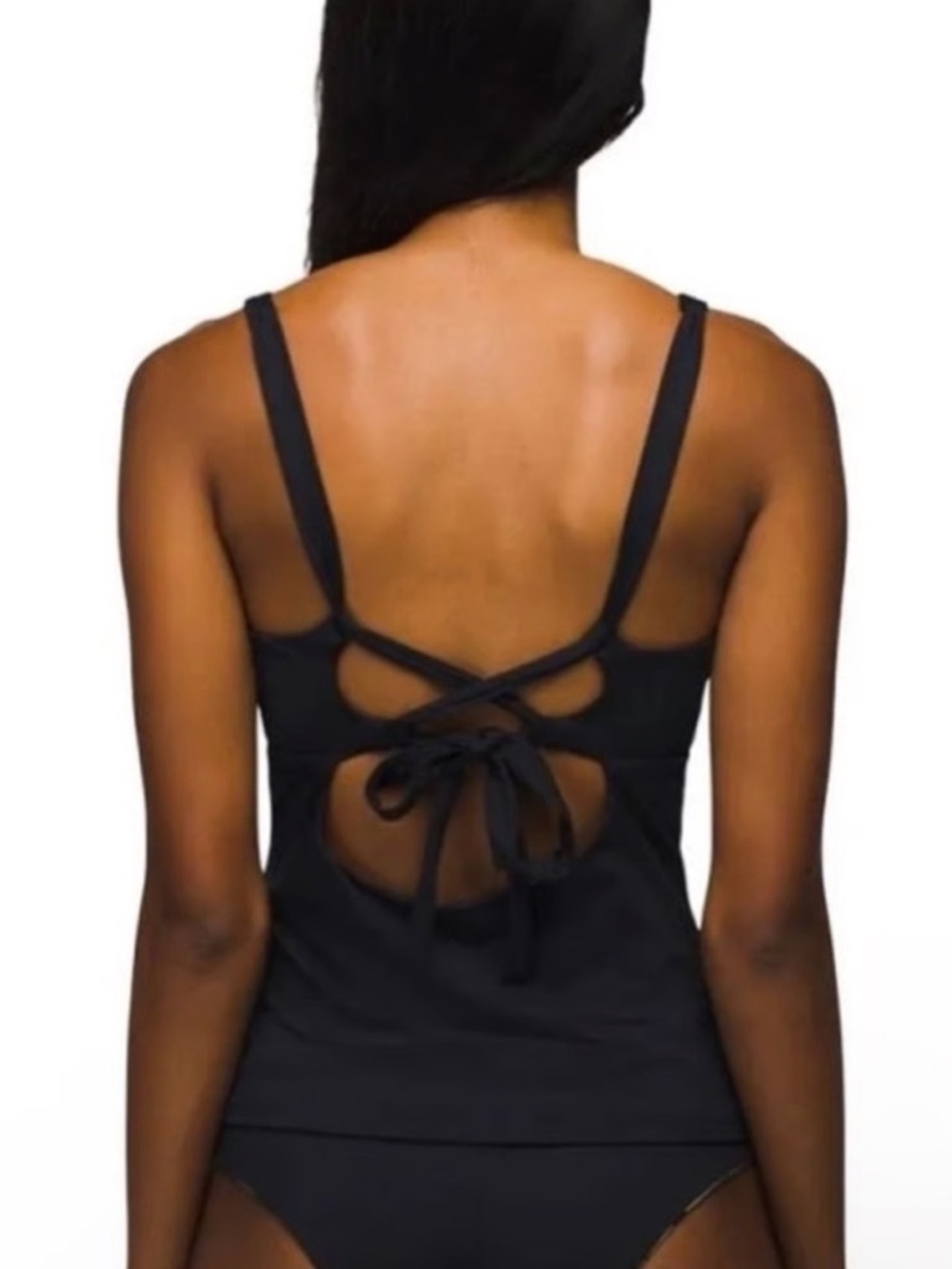 NWOT PrAna Black Mallorca Tankini Top - Size S